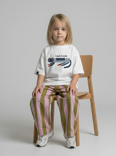 Oversized T-shirt "Take it easy"