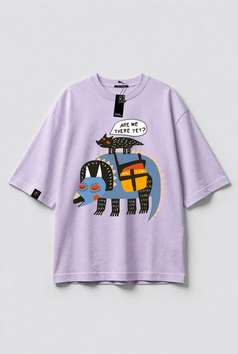 Oversized T-Shirt "Are we there yet?"