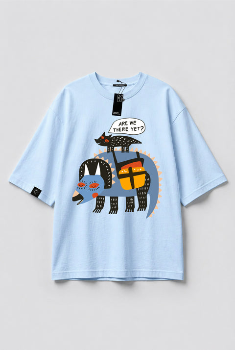 Oversized T-Shirt "Are we there yet?"