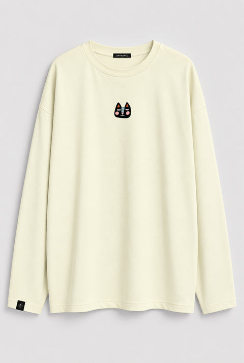 Oversized Long-Sleeve Shirt "Ask someone more motivated"