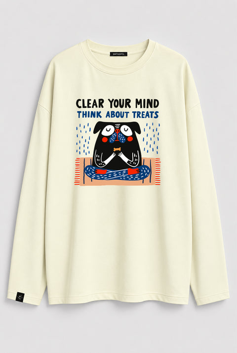 Лонгслив оверсайз "Clear your mind"