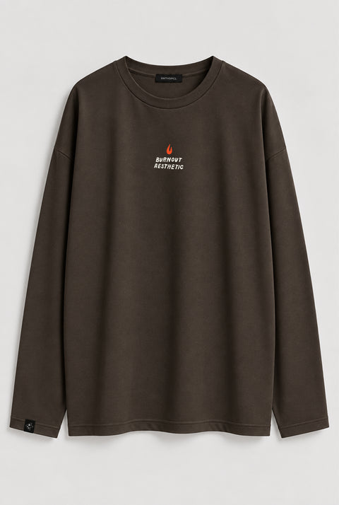 Oversized Long-Sleeve Shirt "Burnout aesthetic"