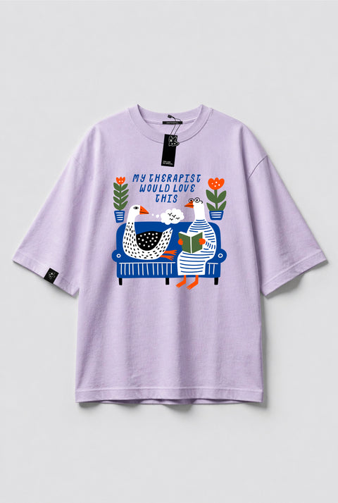Oversized T-Shirt "My therapist would love this"