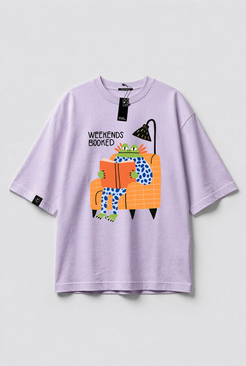 Oversized T-Shirt "Weekends booked"