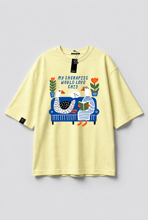 Oversized T-Shirt "My therapist would love this"