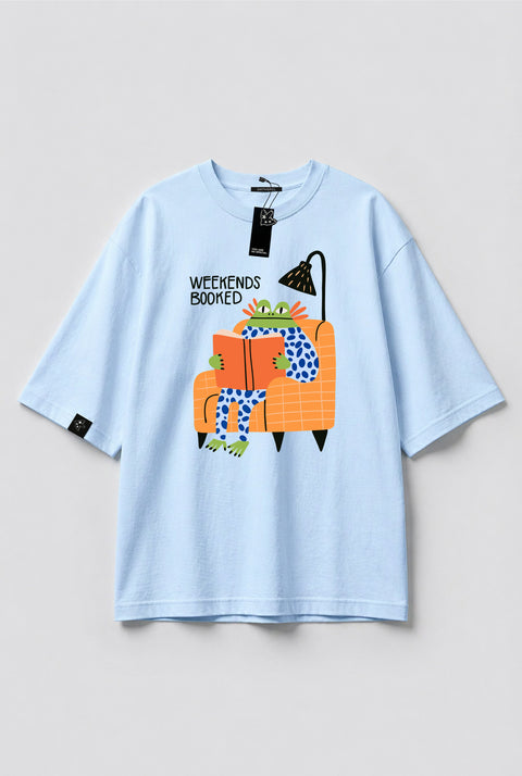 Oversized T-Shirt "Weekends booked"