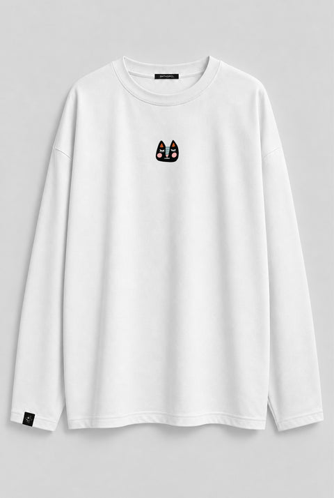 Oversized Long-Sleeve Shirt "Ask someone more motivated"