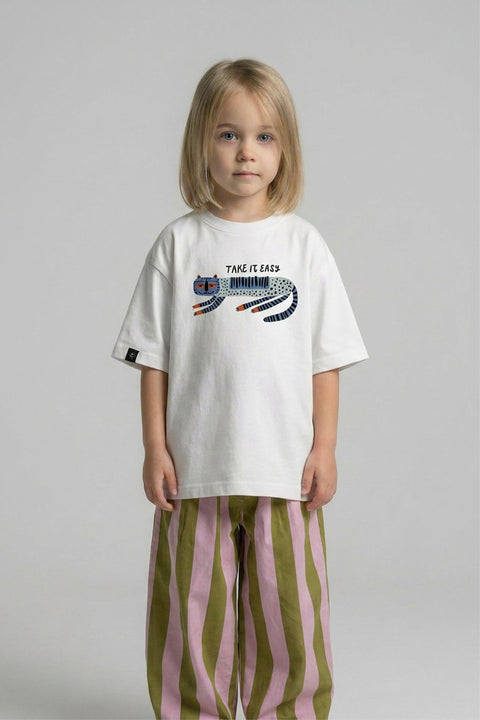 Oversized T-shirt "Take it easy"