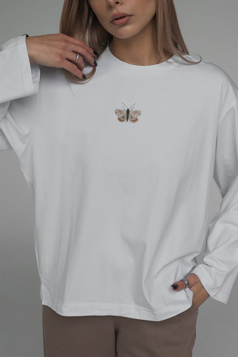 Oversized Long-Sleeve Shirt "Moth"