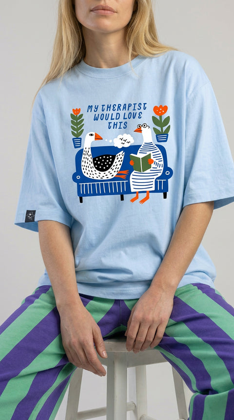 Oversized T-Shirt "My therapist would love this"