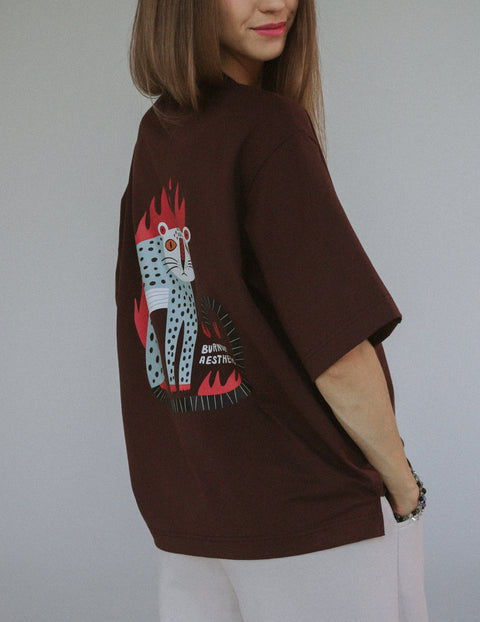 Oversized T-shirt "Burnout aesthetic"