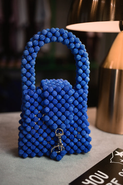 Handgefertigte Perlen-Tasche „Moonlight“