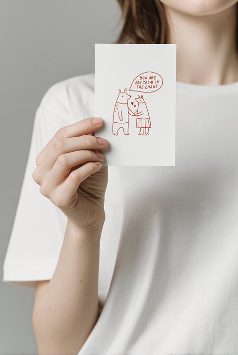 Открытка "Calm in the chaos"