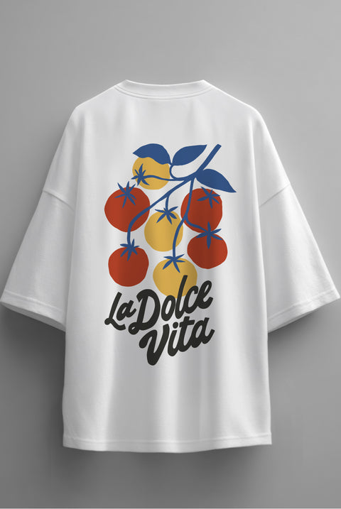 Футболка оверсайз унисекс "La Dolce Vita"