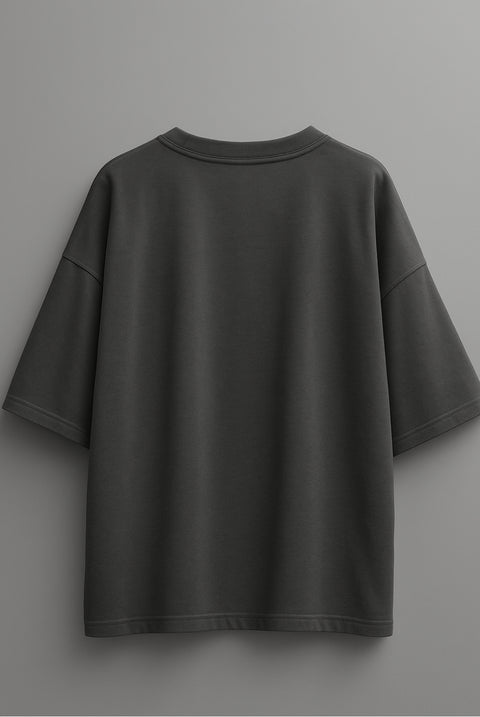 Футболка оверсайз унисекс "Raised by Waves" (Graphite)