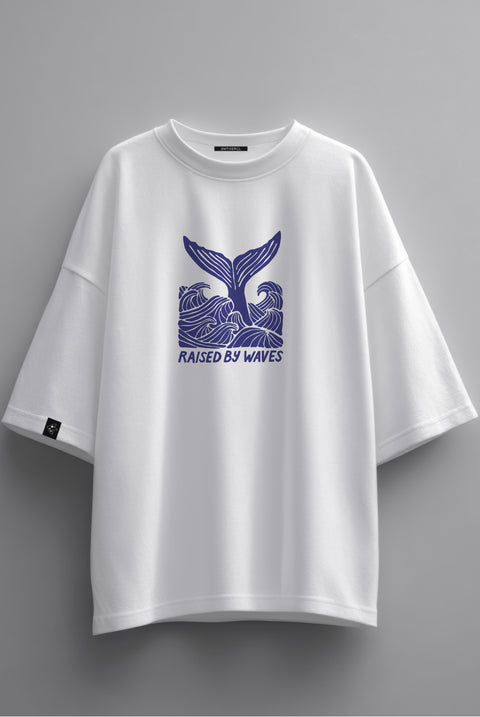 Футболка оверсайз унисекс "Raised by Waves"