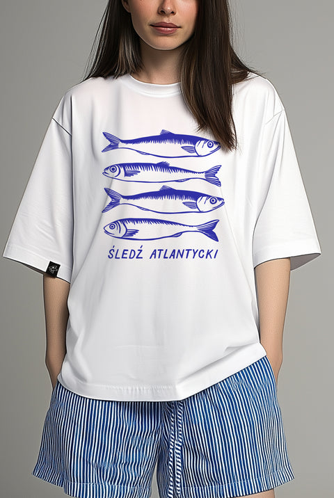 Футболка оверсайз унисекс "Śledź Atlantycki"