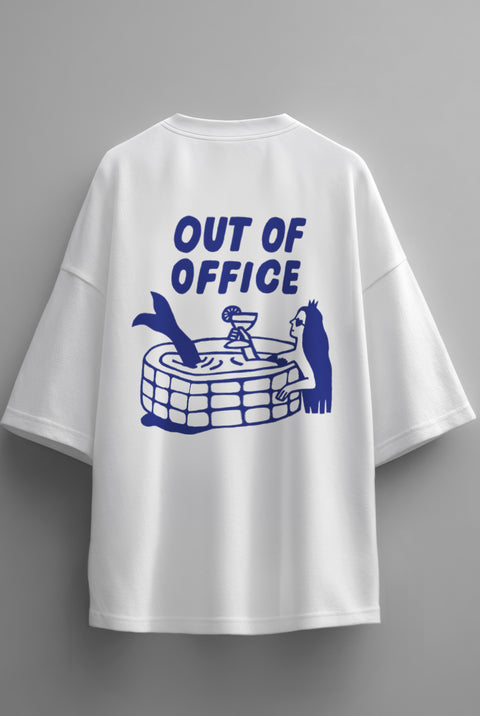 Футболка оверсайз унисекс "Out of office"
