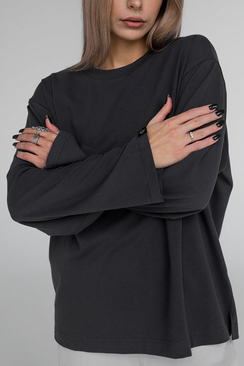 Oversized Long-Sleeve Shirt