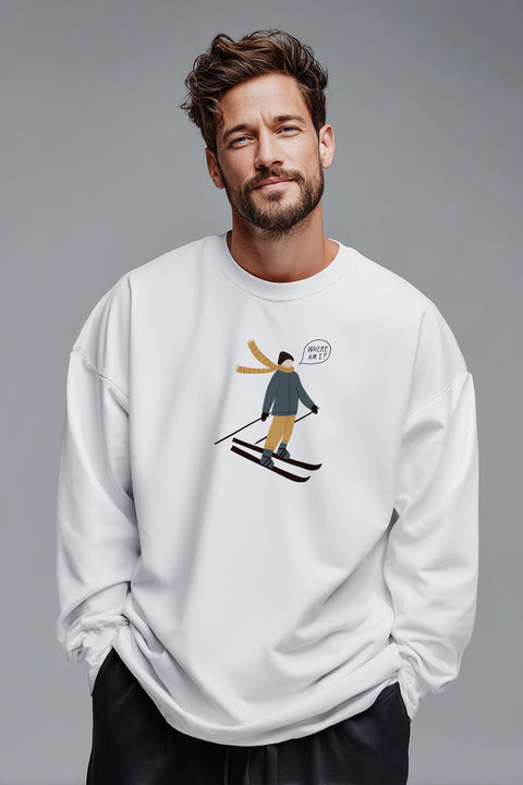 Oversized Unisex Long-Sleeve Shirt "Where am I?"