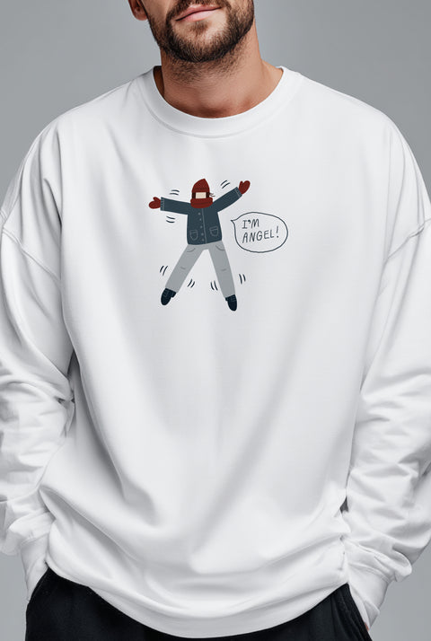 Oversized Unisex Long-Sleeve Shirt "Snow angel"