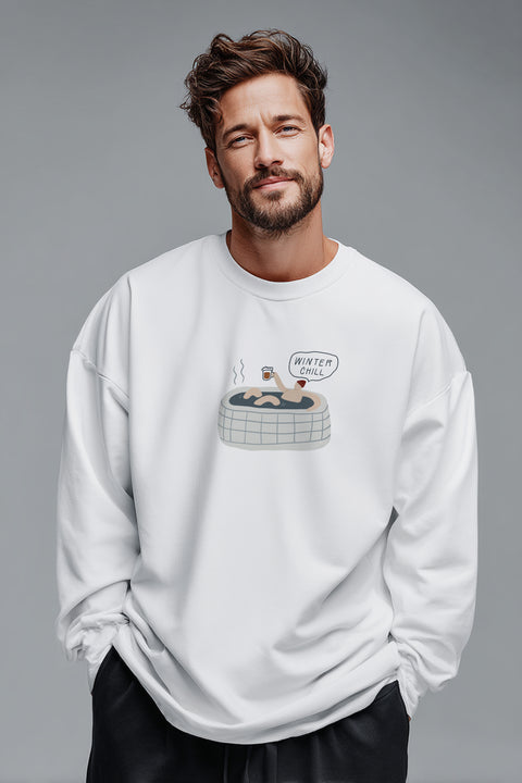 Oversize'owy longsleeve unisex "Winter chill" (man)