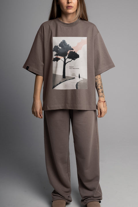 Футболка оверсайз унисекс "Trust the process"