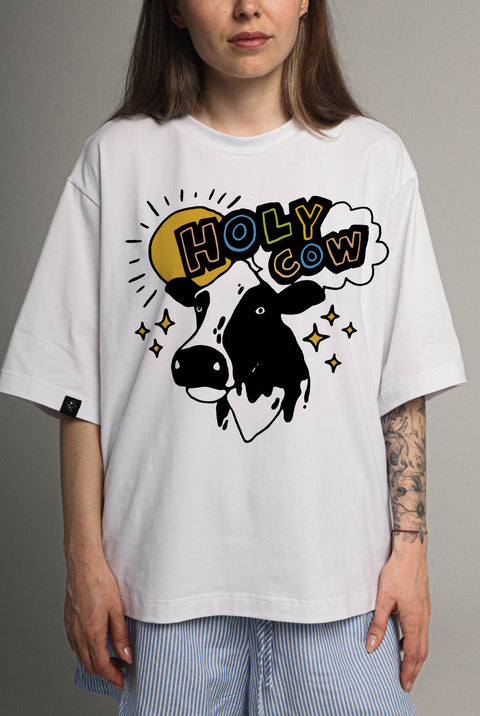 Футболка оверсайз унисекс "Holy cow"