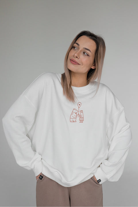 Свитшот оверсайз унисекс "Perfect gift"