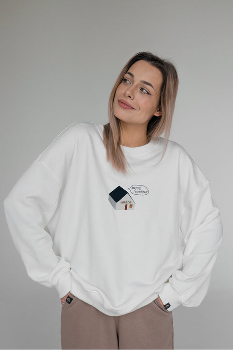 Oversized Unisex Sweatshirt "Maybe tomorrow"