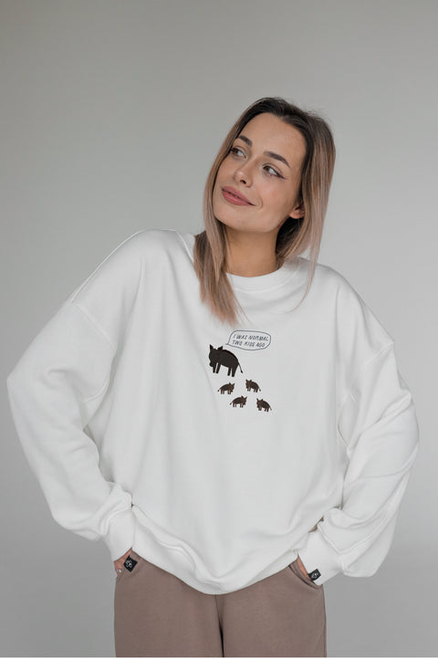 Oversized Unisex Sweatshirt "Tired parent"