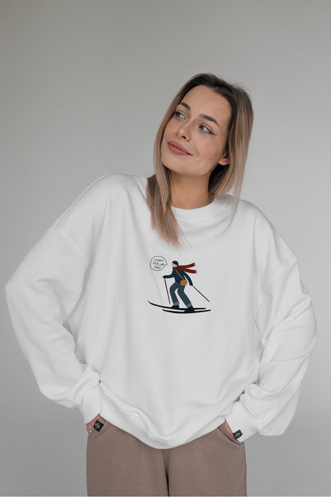 Oversized Unisex Sweatshirt "I can't feel my toes"