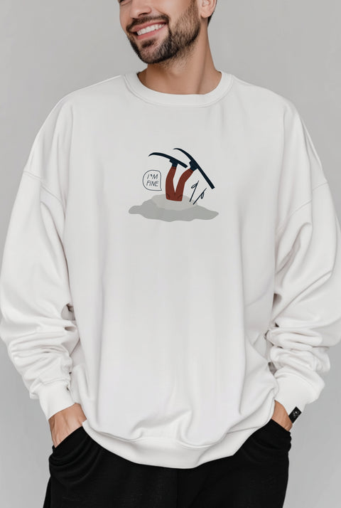 Oversized Unisex Sweatshirt "I'm fine"