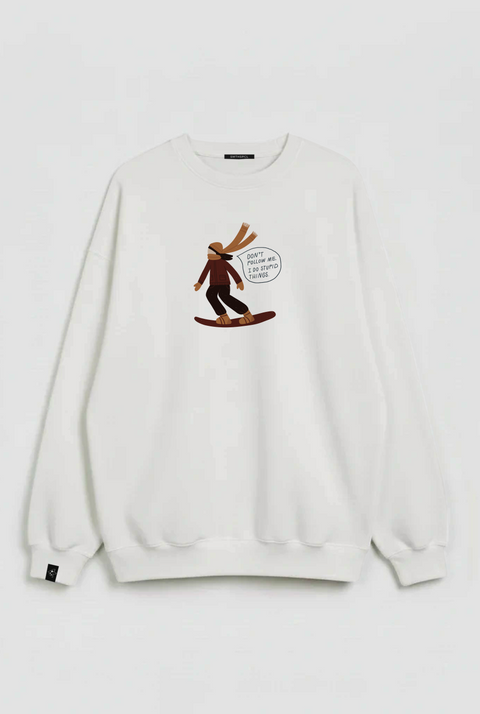 Oversized Unisex Sweatshirt "Don't follow me"