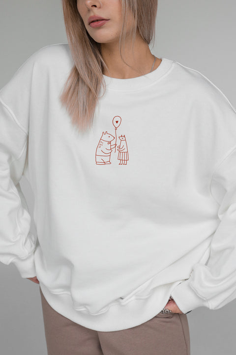 Свитшот оверсайз унисекс "Perfect gift"