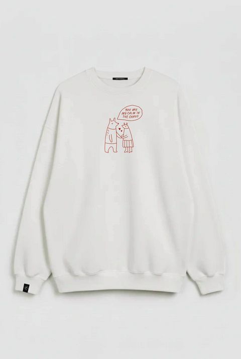 Oversized Unisex Sweatshirt "Calm in the chaos"