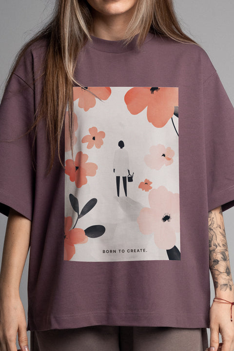 Футболка оверсайз унисекс "Born to Create"