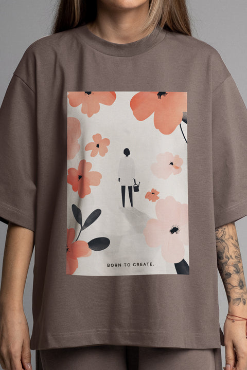 Футболка оверсайз унисекс "Born to Create"
