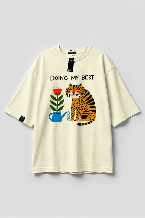 Футболка оверсайз унисекс "Doing my best"