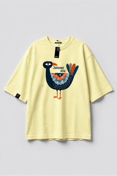 Oversized T-shirt "Judging you"