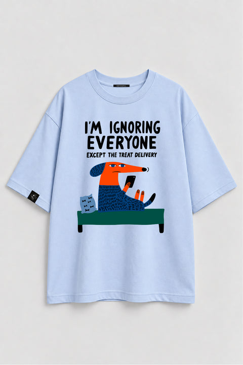 Oversized T-shirt "Ignoring"