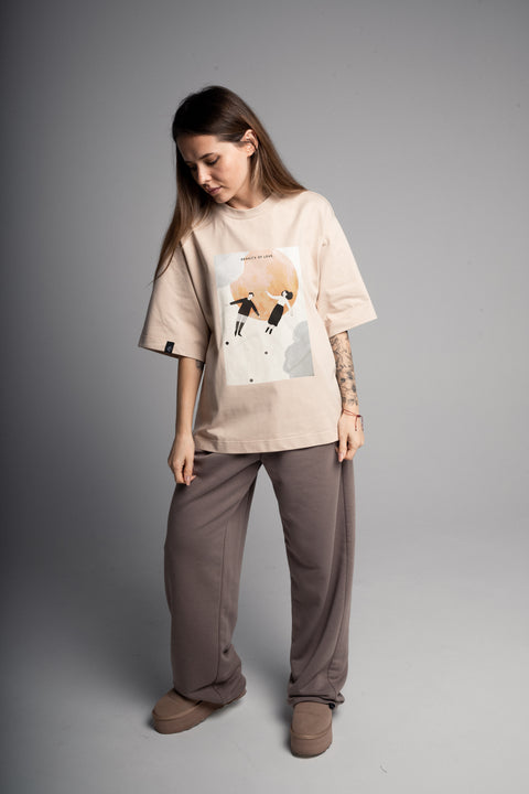 Футболка оверсайз унисекс "Gravity of Love"