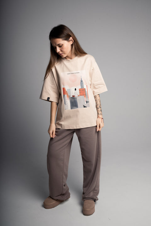 Футболка оверсайз унисекс "Inner Peace Outward"