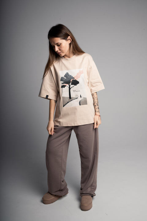 Футболка оверсайз унисекс "Trust the process"