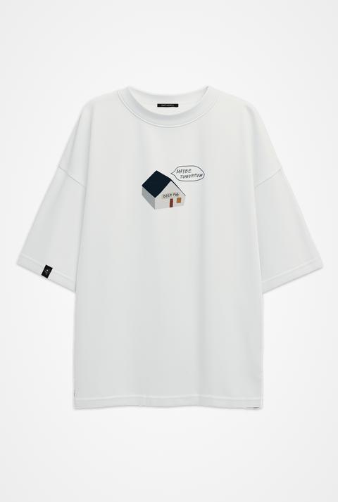 Oversized Unisex T-shirt "Maybe tomorrow"