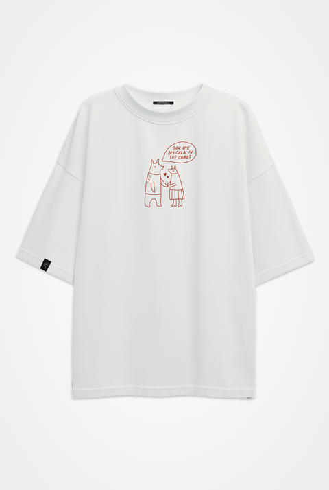 Oversized Unisex T-shirt "Calm in the chaos"