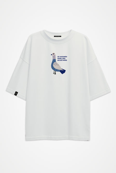 Oversize'owa koszulka "My imaginary friend"