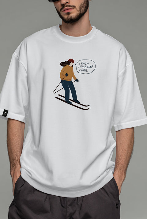 Oversized Unisex T-shirt "Like a girl"