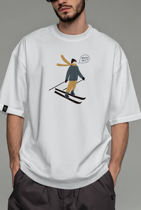 Oversized Unisex T-shirt "Where am I?"