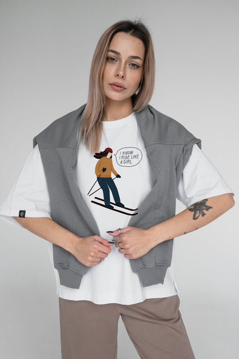 Oversized Unisex T-shirt "Like a girl"